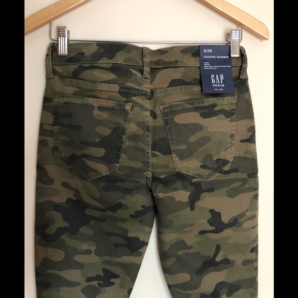 GAP MID RISE CAMO LEGGINGS SKIMMER👖Sz 0/25… - Picture 7 of 10